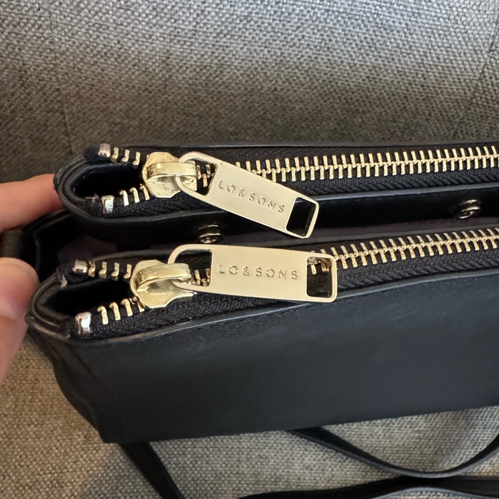 Lo & Sons Black Pearl Pebble Cactus Bag with Lavender Interior - Picture 5 of 15